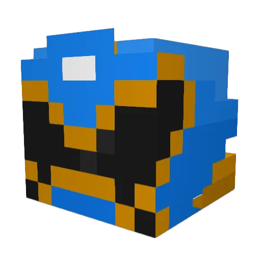 Taysensu Minecraft avatar head, 3D render