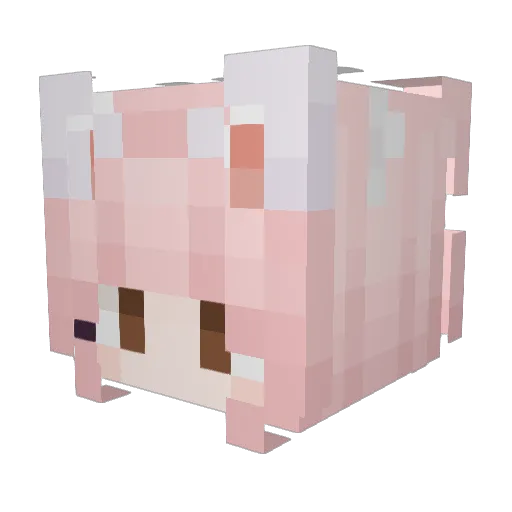 Taytay_18 Minecraft avatar head, 3D render