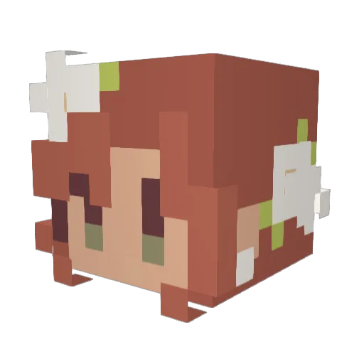 TayterTot2000 Minecraft avatar head, 3D render