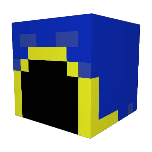 Taytertotty Minecraft avatar head, 3D render