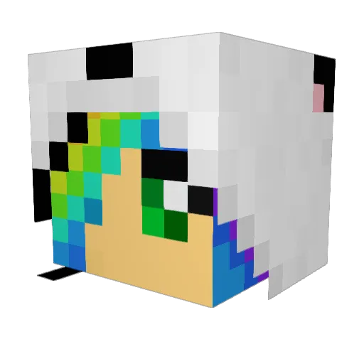 Taytonic Minecraft avatar head, 3D render