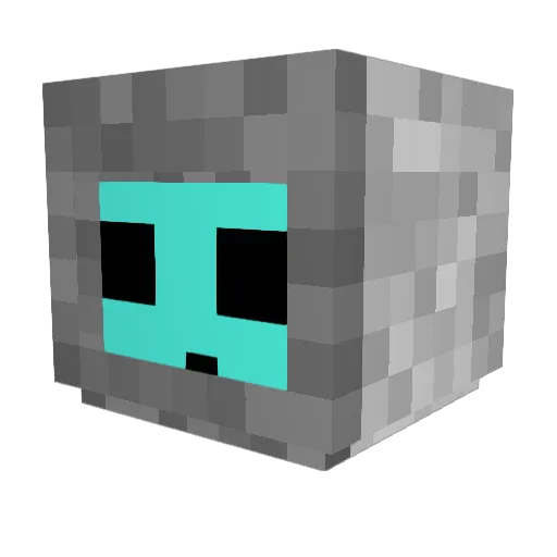 Taytron Minecraft avatar head, 3D render
