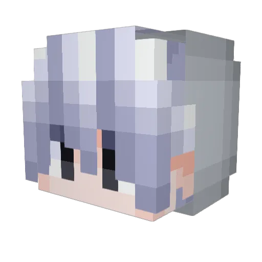 TayuZz Minecraft avatar head, 3D render