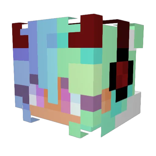 Taywo_ Minecraft avatar head, 3D render