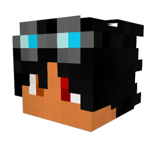 TayziPump_ Minecraft avatar head, 3D render
