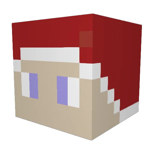 TazMan2408 Minecraft avatar head, 3D render