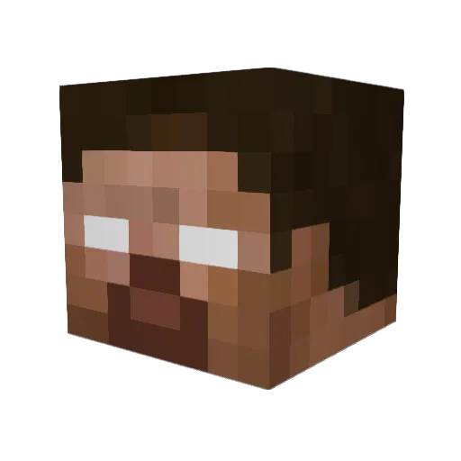 TazMania Minecraft avatar head, 3D render