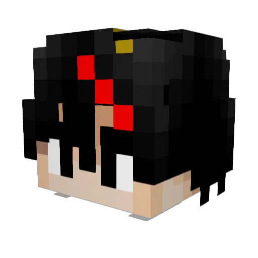TazOuz_ Minecraft avatar head, 3D render