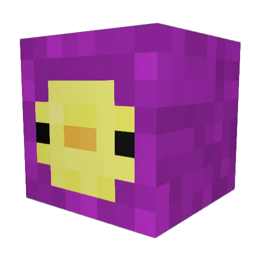 Tazabaz Minecraft avatar head, 3D render