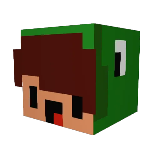 TazeeIstDieGang Minecraft avatar head, 3D render