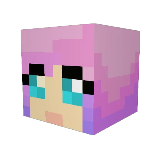 Tazenith Minecraft avatar head, 3D render
