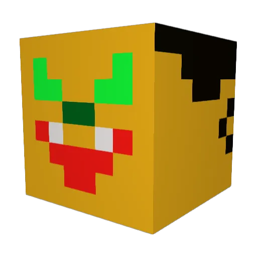 Tazimus Minecraft avatar head, 3D render