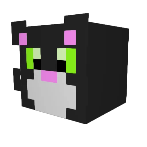 Tazkazz Minecraft avatar head, 3D render