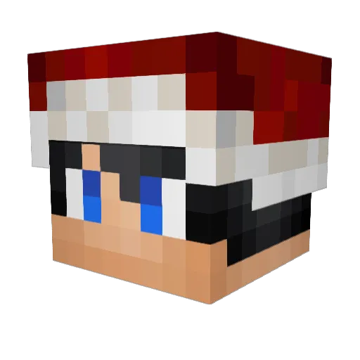 TazmamzaT Minecraft avatar head, 3D render