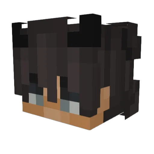 Tazr Minecraft avatar head, 3D render