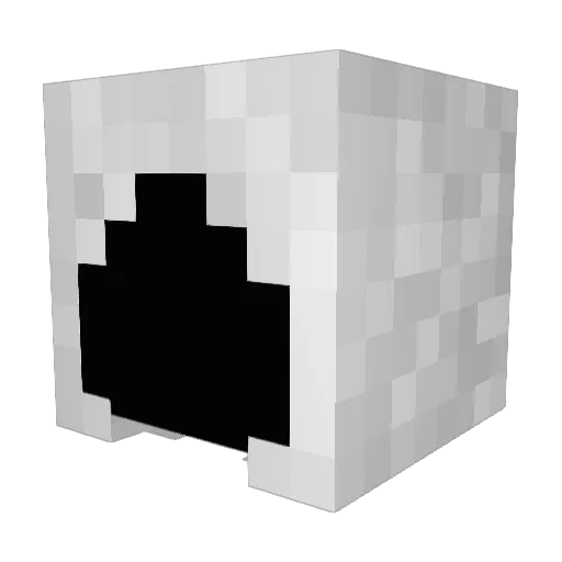 Tazsjah Minecraft avatar head, 3D render