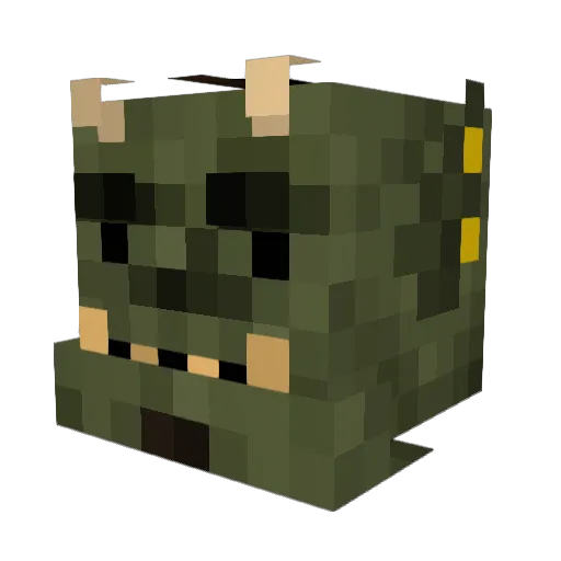 Tazzek66 Minecraft avatar head, 3D render