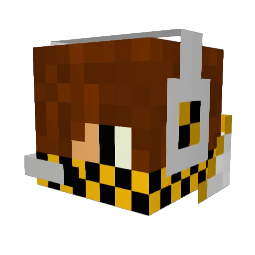 Tazzler_02 Minecraft avatar head, 3D render
