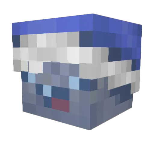 Tazzthemenace Minecraft avatar head, 3D render