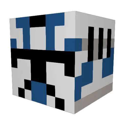 Tb3est Minecraft avatar head, 3D render