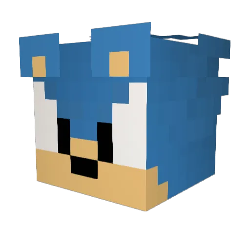 Tbcboy Minecraft avatar head, 3D render