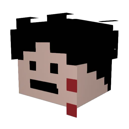 Tbeau12345 Minecraft avatar head, 3D render