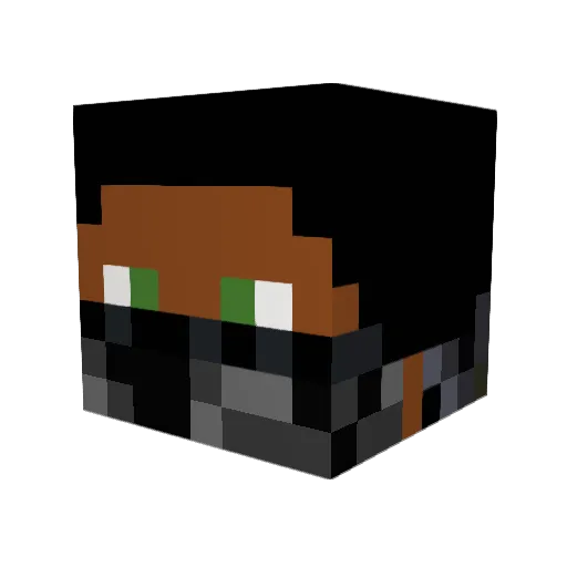 Tberg99 Minecraft avatar head, 3D render