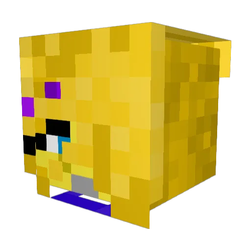 Tbird140 Minecraft avatar head, 3D render