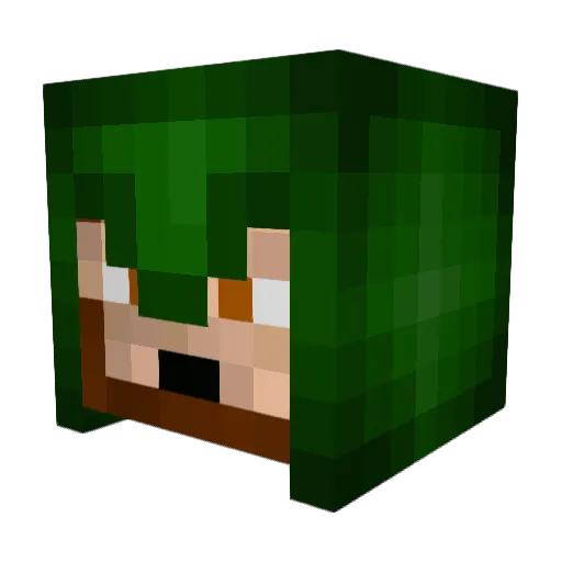 TbonR13 Minecraft avatar head, 3D render