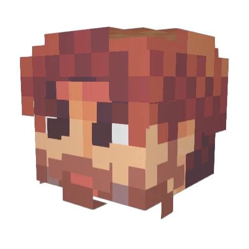 Tbone2232 Minecraft avatar head, 3D render