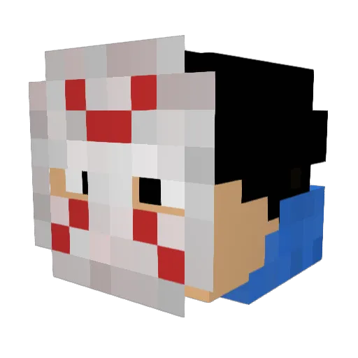TboneJax Minecraft avatar head, 3D render