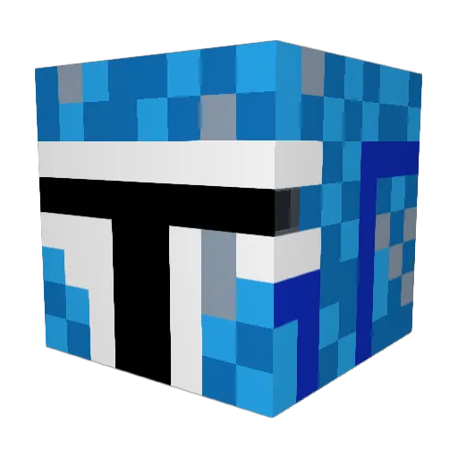 TboneMD Minecraft avatar head, 3D render