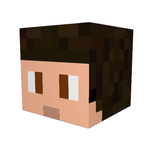 Tc_Spotizam Minecraft avatar head, 3D render