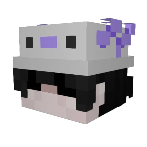 Tchi_yu Minecraft avatar head, 3D render