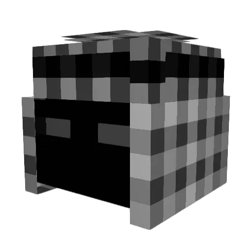 TchikiX Minecraft avatar head, 3D render