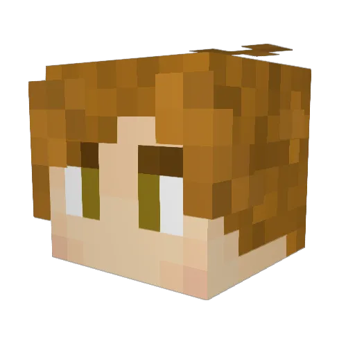 Tchita17 Minecraft avatar head, 3D render