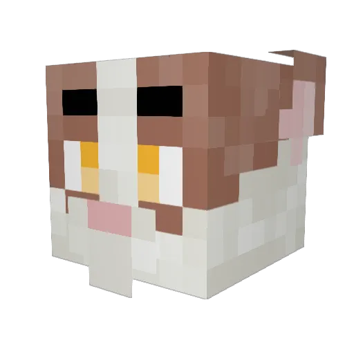 Tchotchke Minecraft avatar head, 3D render