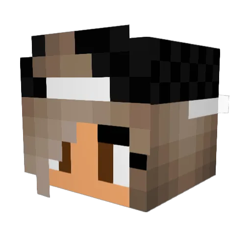 Tchunyboy Minecraft avatar head, 3D render