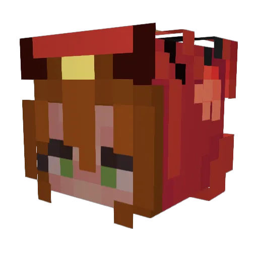 Tchutchuca06 Minecraft avatar head, 3D render
