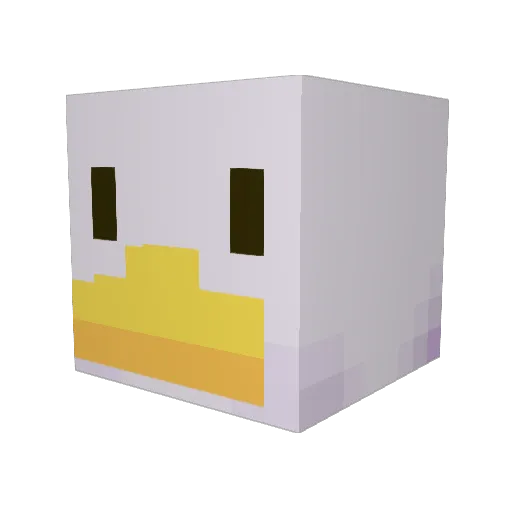 Tckls Minecraft avatar head, 3D render