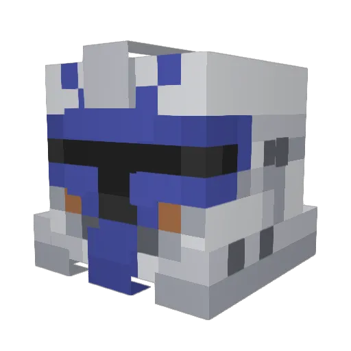 Tcnew10 Minecraft avatar head, 3D render