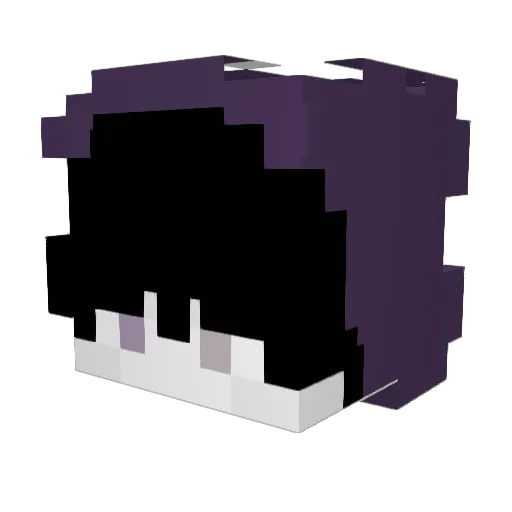 Tcsz Minecraft avatar head, 3D render