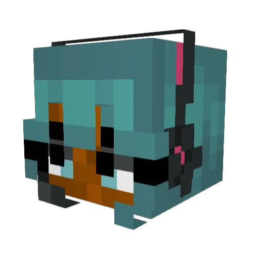 Td3ss Minecraft avatar head, 3D render