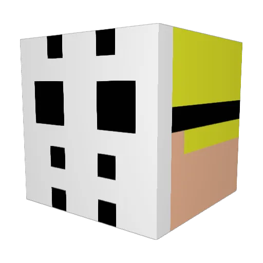 TdatsueN Minecraft avatar head, 3D render