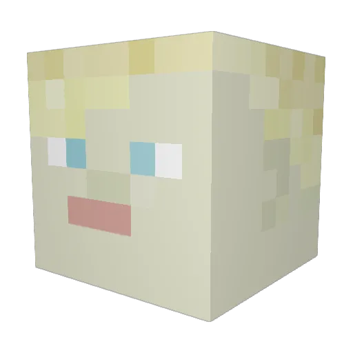 Tdawgie6902 Minecraft avatar head, 3D render