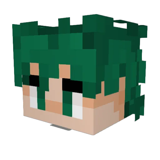 Tdex00 Minecraft avatar head, 3D render