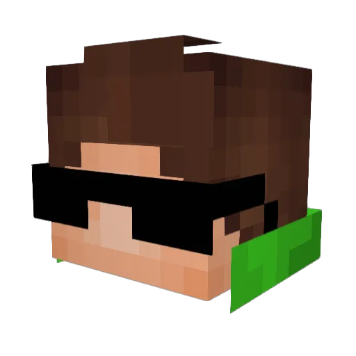 Tdiddy420 Minecraft avatar head, 3D render