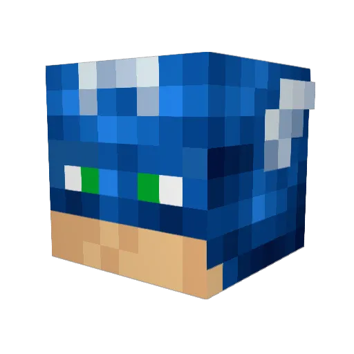 Tdog127f Minecraft avatar head, 3D render