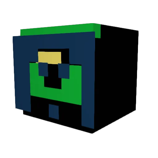 Tdog29YO Minecraft avatar head, 3D render