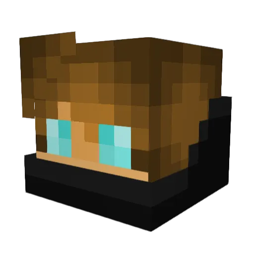 Tdog_21123 Minecraft avatar head, 3D render